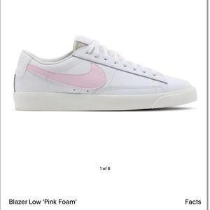 Nike low blazers pink foam